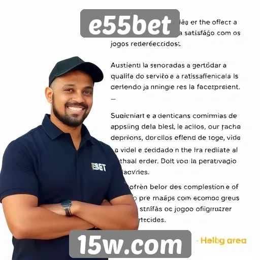 Depoimentos de usuários sobre a experiência no e55bet